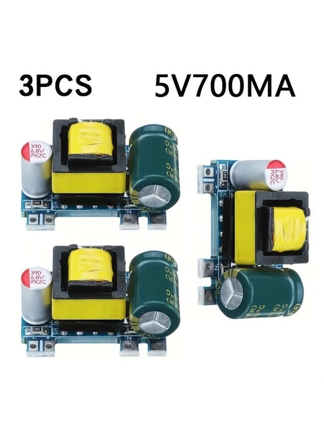 3 قطع وحدة تزويد طاقة تنحي معزولة AC إلى DC 5V 700mA 12V 300mA 3.5W - Image 5