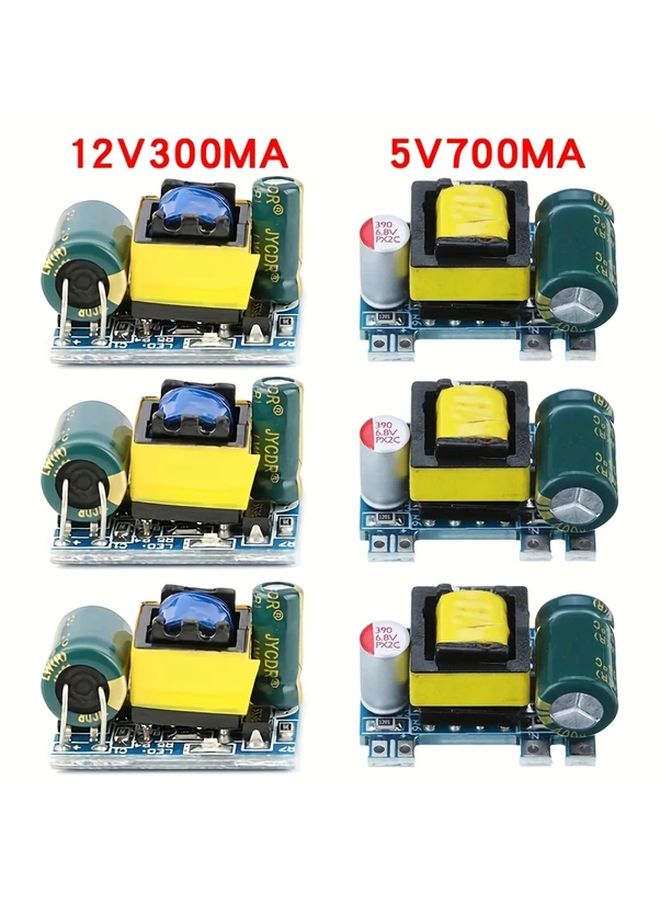 3 قطع وحدة تزويد طاقة تنحي معزولة AC إلى DC 5V 700mA 12V 300mA 3.5W - Image 2