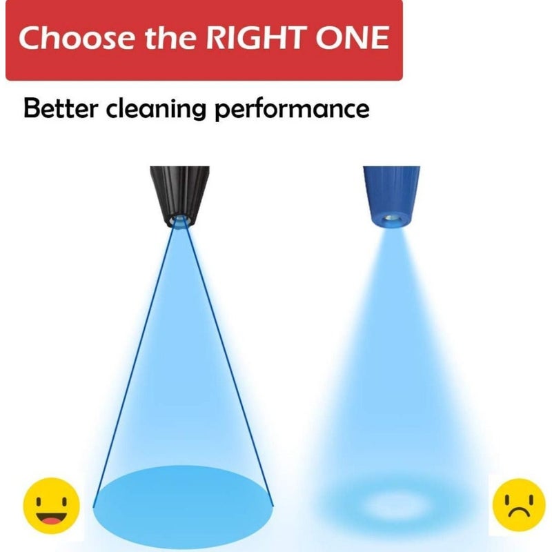 Pressure Washer Turbo Nozzle 3600 PSI With 360 Degree Rotating Spray Auto Pulse High Pressure Washer Spray Quick Connector For Driveways Patios Decks - Image 2