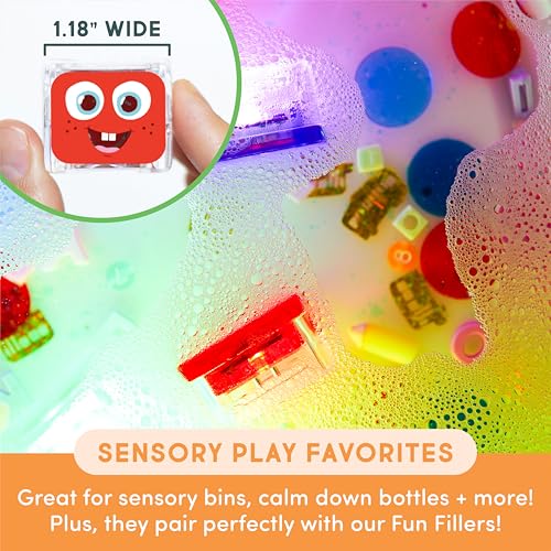 Glo Pals Water-Activated Light-Up Cubes Bundle for Sensory Play – 12 Pack (Wacky Wild West) - Image 4