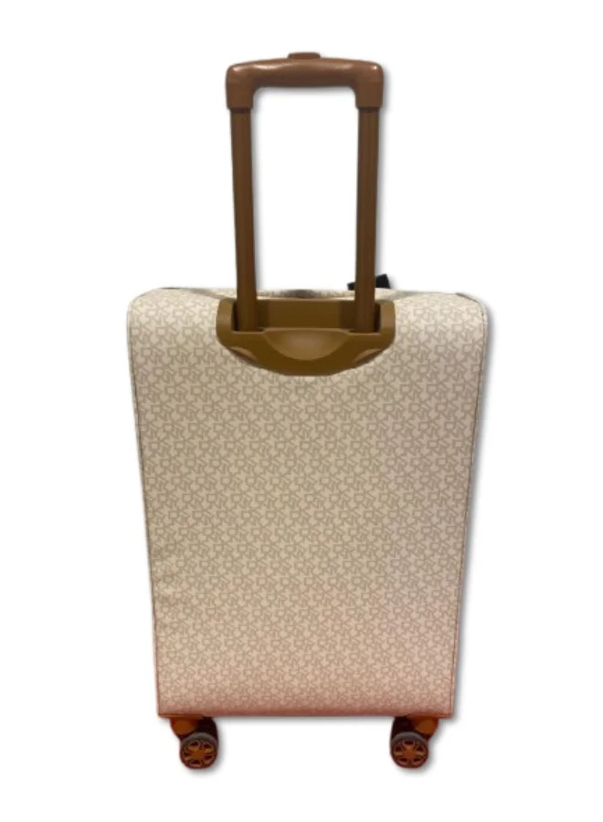 DKNY DKNY Signature Stripe Large Hard-Sided Suitcase - Stormy Grey | Lightweight Suitcase with 360° Spinner Wheels - Large