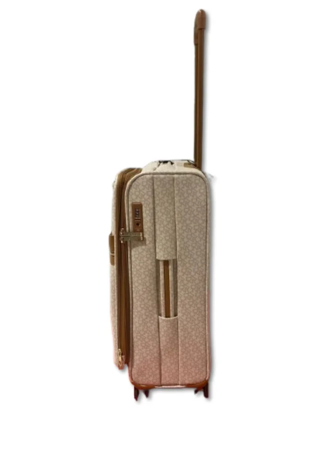 DKNY  DKNY Signature Stripe Large Hard-Sided Suitcase - Stormy Grey | Lightweight Suitcase with 360° Spinner Wheels - Large for Men | Best Price UAE