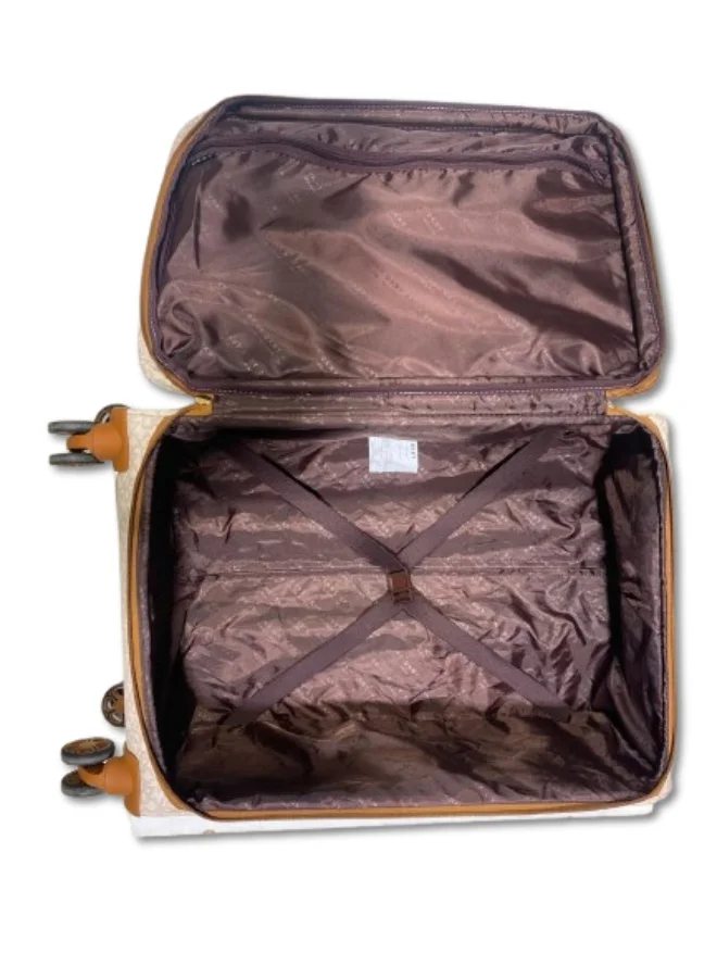 DKNY  DKNY Signature Stripe Large Hard-Sided Suitcase - Stormy Grey | Lightweight Suitcase with 360° Spinner Wheels - Large for Men | Best Price UAE