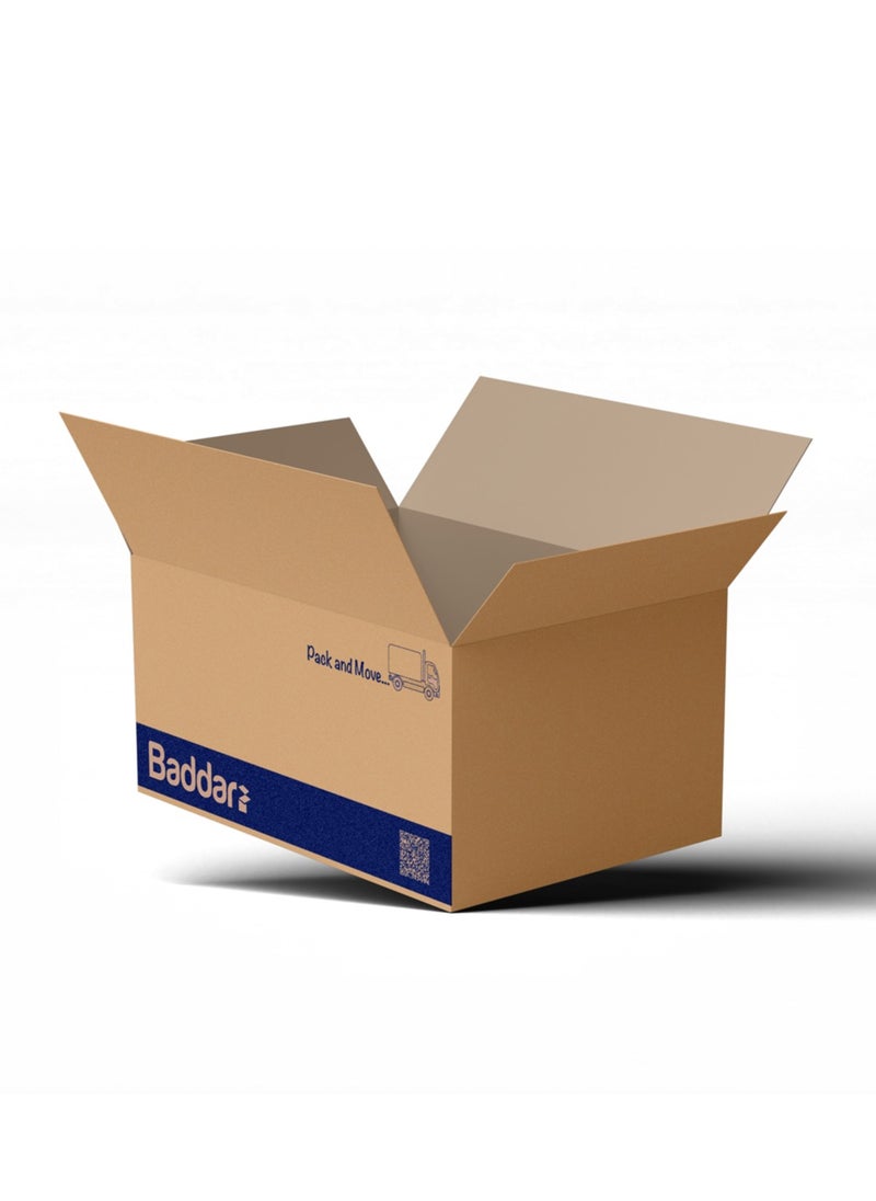 Baddar 3 Pcs, Pack & Move Premium Cardboard Carton Box For Transport (60 cm × 40 cm × 40 cm)  - Image 2