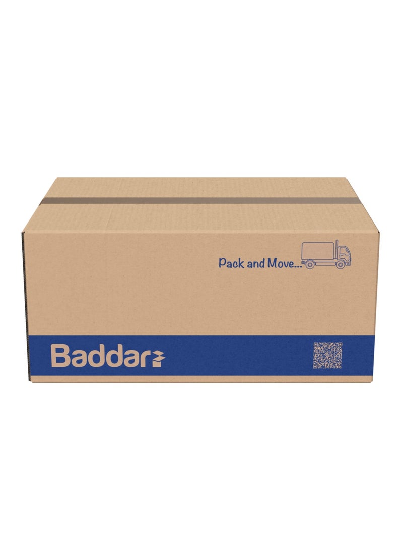 Baddar 3 Pcs, Pack & Move Premium Cardboard Carton Box For Transport (60 cm × 40 cm × 40 cm)  - Image 1