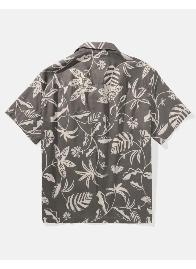 امريكان ايجل AE Floral Button-Up Poolside Shirt