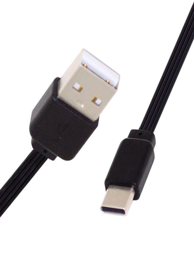 NFHK 13cm USB 2.0 Type-A Male to USB-C Type-C Male Male Data Flat Slim FPC Cable for FPV & Disk & Phone - Image 1
