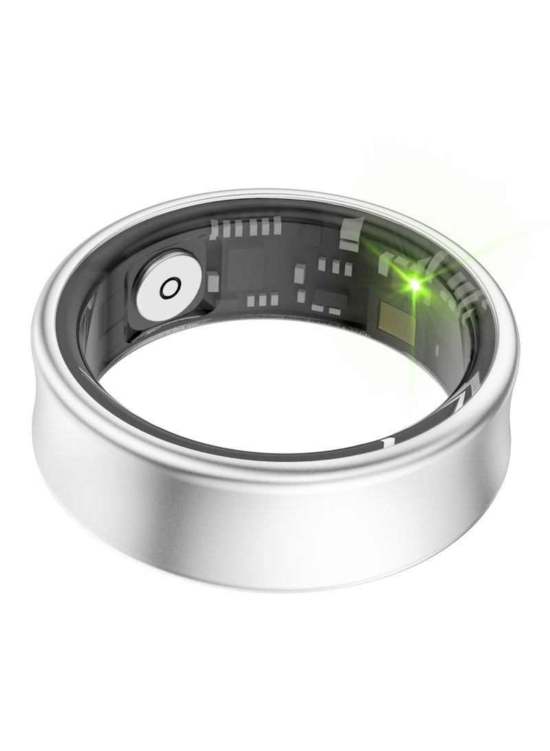 general Smart Ring SR05 for Heart Rate BlodOxygen Sleep Monitoring all Weather Motion Calculation 24-hour Health Monitoring Protect Your Health Sub-Silver No.19 - Image 5