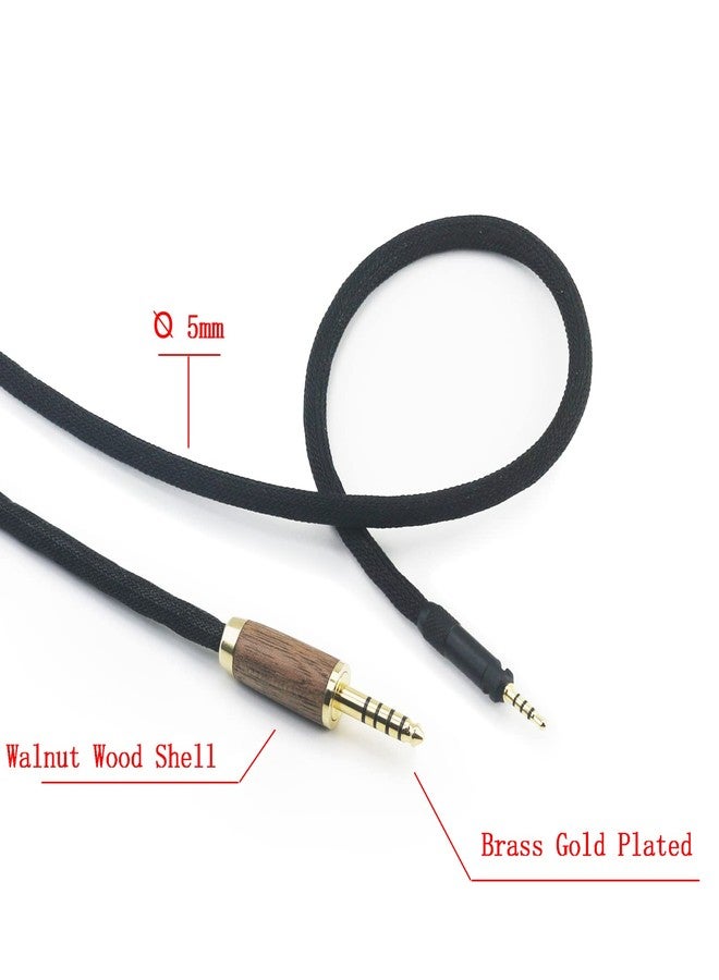 NewFantasia كابل متوازن 4.4 مم من نيو فانتازيا ذكر 6N OCC نحاس مطلي بالفضة متوافق مع سماعات سنايزر HD598 HD598 SE، HD560s HD598 Cs، HD598 SR، HD599 HD620S بغطاء من خشب الجوز - Image 2