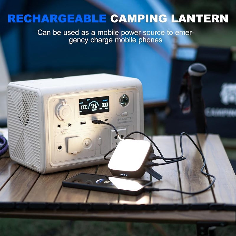 WUBEN F5 LED Camping Lantern Rechargeable, 5200mAh LED Lantern with Magnet Tent Lantern IP64 Waterproof 500LM 3 Light Modes for Hook Camping, Hiking, Hurricane Emergency, Home and Car? - Image 3