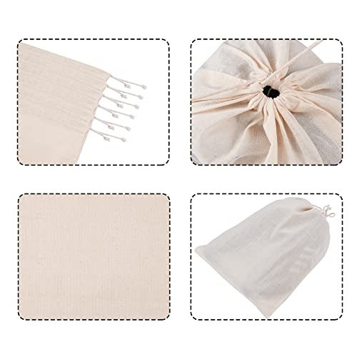 Dcluttr Shoe Bags for Travel & Storage | Sturdy, Washable Reusable Cotton Shoe Covers for Footwear, toiletries & Toys | Ideal for Travel, Closet & Gym (DC 101) - Image 3