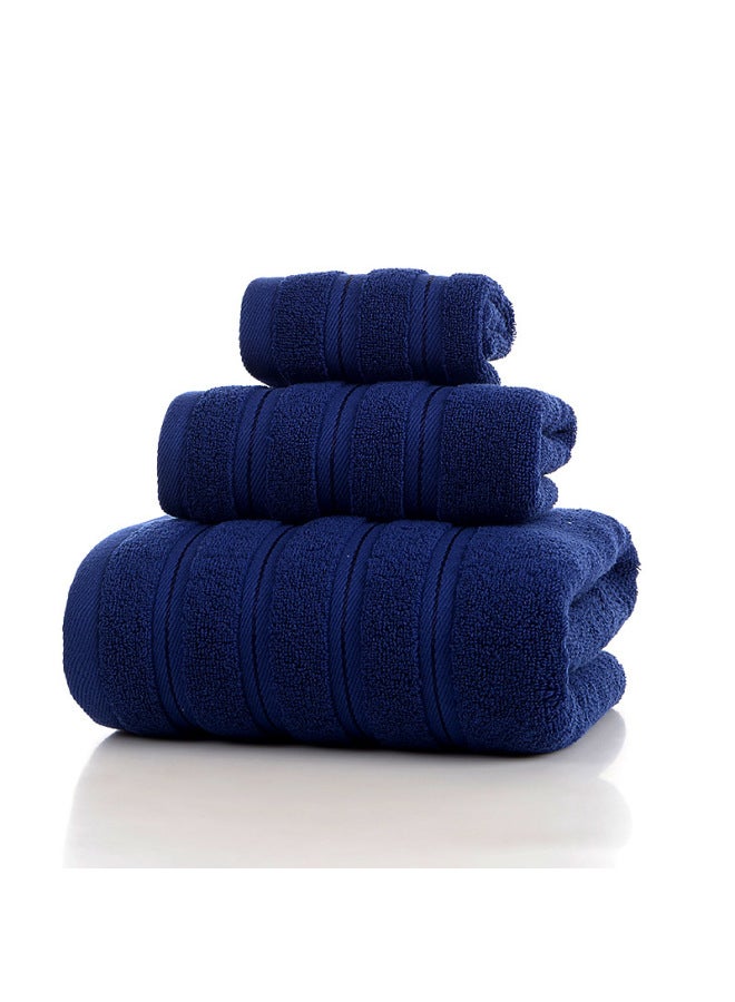 Cotton Thickened Three-piece Wash Face Water Absorbent Towel Bath Towel Household Hotel Gift Towel Suit