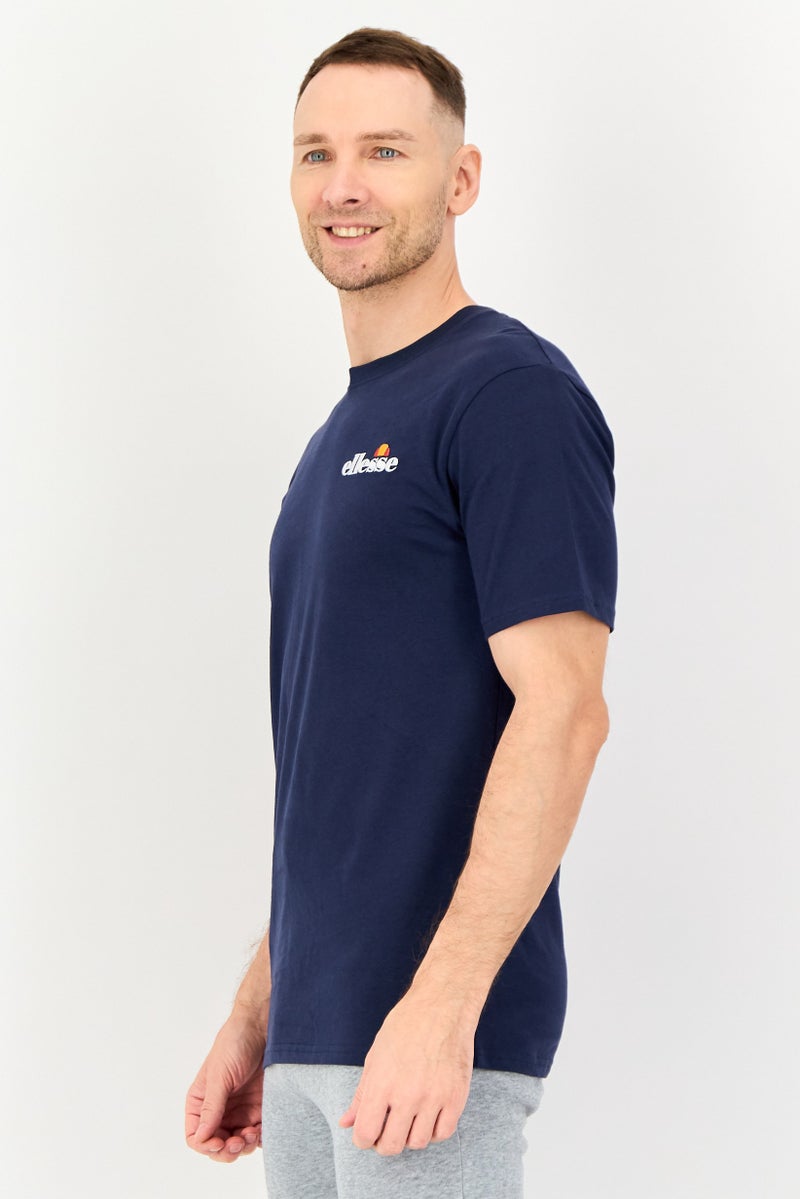 Ellesse Men Sportswear Fit Short Sleeve Outdoor T-Shirt, Navy - Image 4