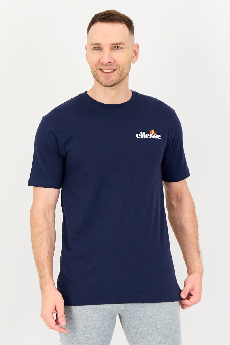 Ellesse Men Sportswear Fit Short Sleeve Outdoor T-Shirt, Navy - Image 1