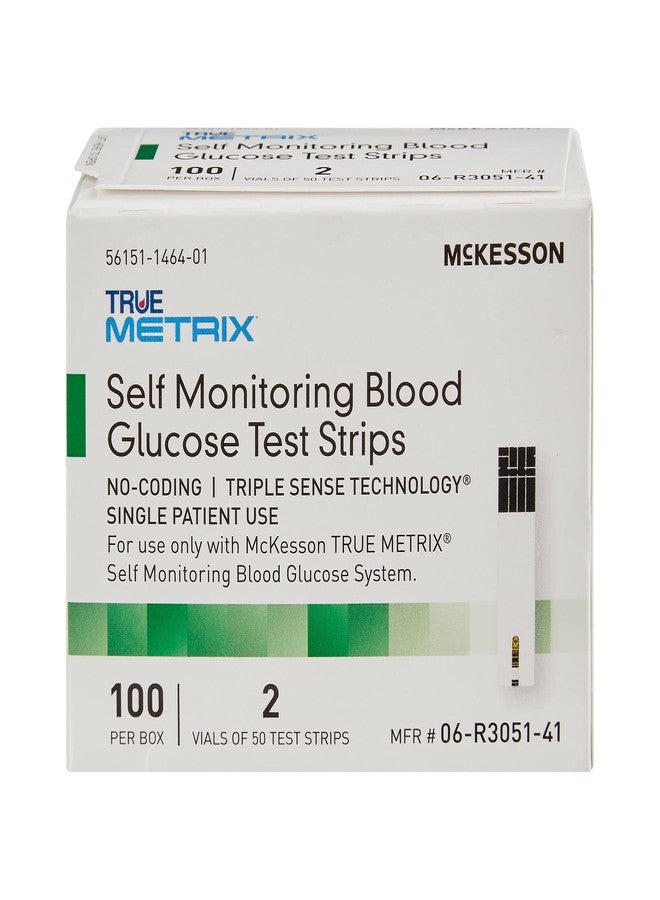 McKesson True METRIX Blood Glucose Test Strips for Diabetes [100 Strips] Self-Monitoring System - Image 3