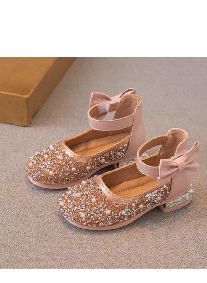 Girl Princess with Western Style Belt and Dance Single Leather Shoes - Image 3