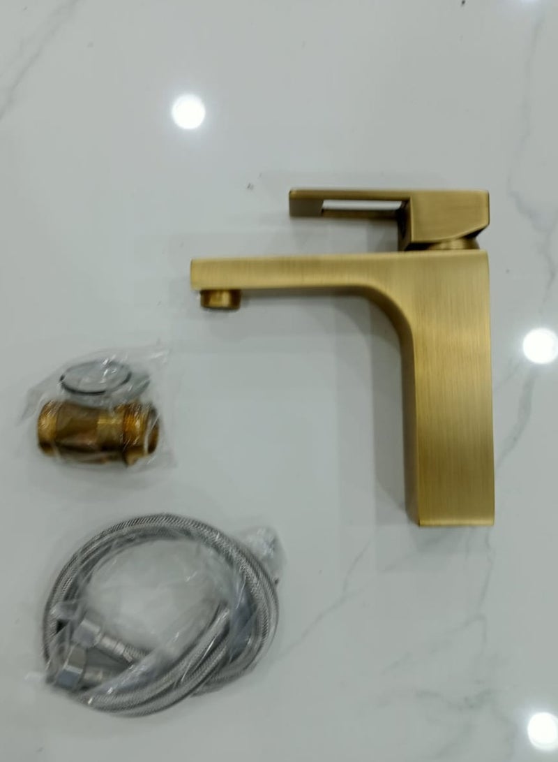 D&N Single-Handle Brass Basin Faucet - Hot and Cold Water Mixer Tap - Image 4