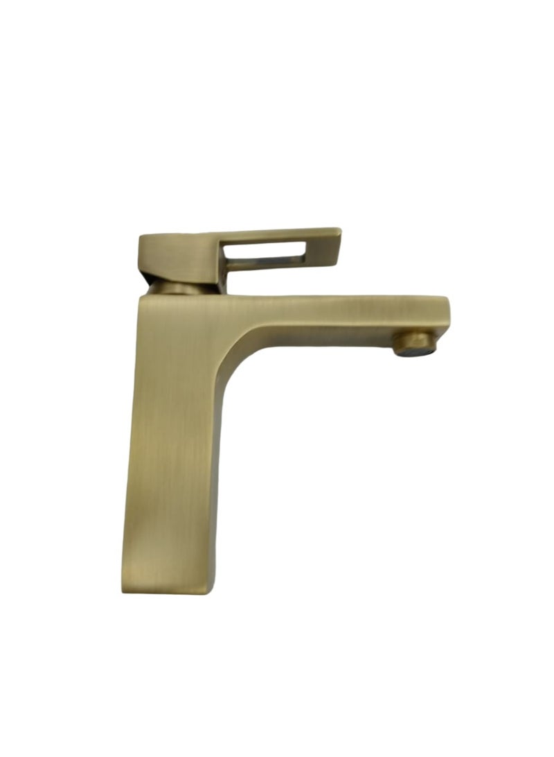 D&N Single-Handle Brass Basin Faucet - Hot and Cold Water Mixer Tap - Image 1