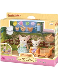 Sylvanian Families Sylvanian Families Sunny Picnic Set - Fennec Fox Sister And Baby  - Image 4