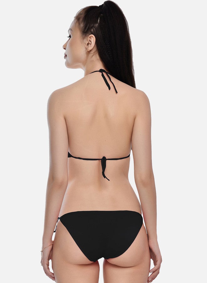 FIMS Women Red & Black Pack Of 2 Solid Bikini Set - Image 5