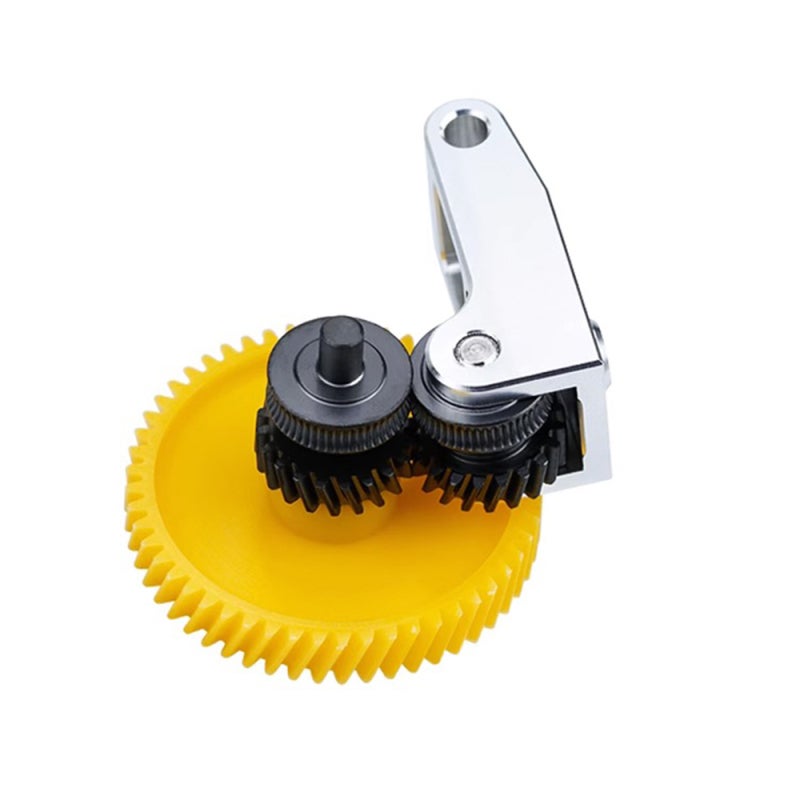 Extruder Gear Replacement: Hardened Steel Oblique Teeth DLC Coated - Metal Aluminum Alloy Handle - Engineering Filament Compatible for Bambu X1C, X1 Series, P1P, P1 Series Printers - Image 1