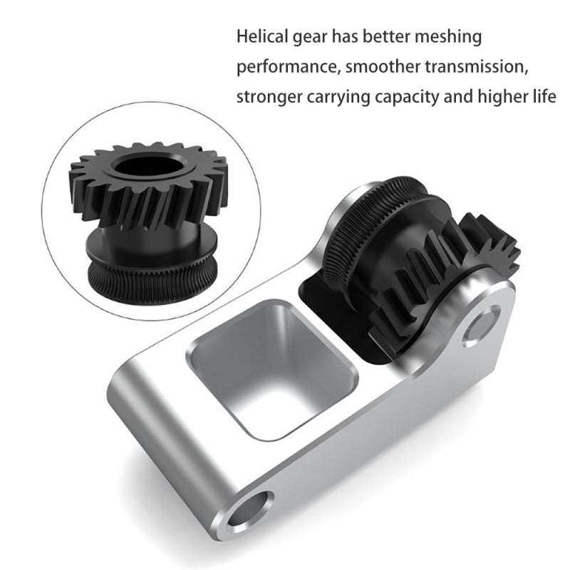 Extruder Gear Replacement: Hardened Steel Oblique Teeth DLC Coated - Metal Aluminum Alloy Handle - Engineering Filament Compatible for Bambu X1C, X1 Series, P1P, P1 Series Printers - Image 4