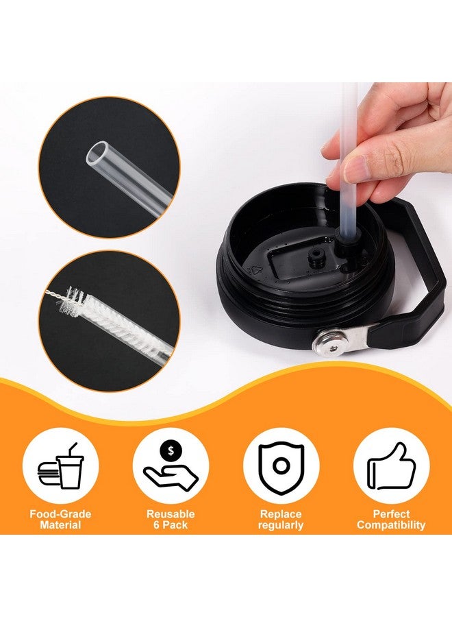 SAVITA 6PCS Replacement Straws Compatible with Stanley IceFlow Stainless Steel Tumbler 30 oz, Reusable Plastic Straws Compatible Apply to Stanley IceFlow 40 oz 20/64 oz Tumbler Stanley Flip Straw Accessories - Image 5