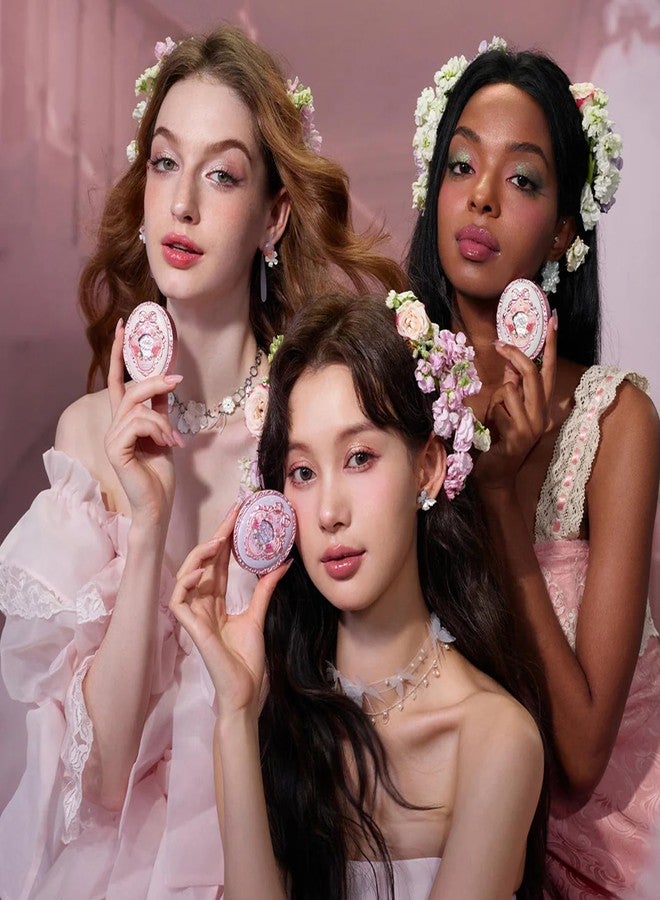 Flower Knows بلوش مخملي مزخرف من فلاور نوز حكايات منتصف الصيف، لمسة مات بلون التوب، بلوش بودرة قابل للبناء والدمج للخدين، توهج طبيعي لجميع درجات البشرة (05 زنبق الوادي، 5 جرام) - Image 5