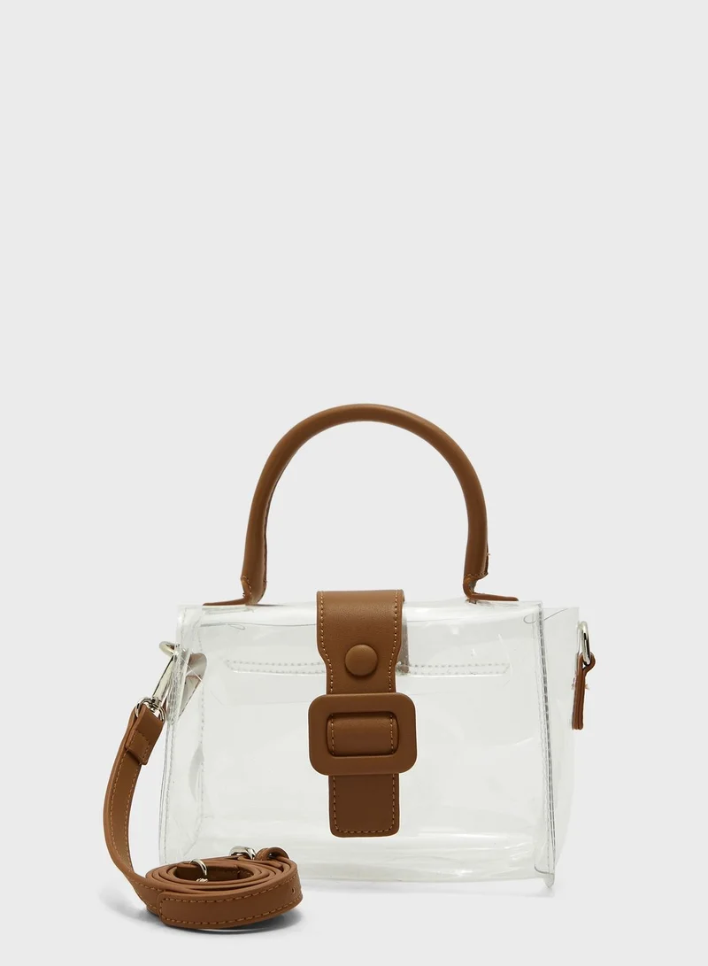 Ginger Transparent Satchel Handbag