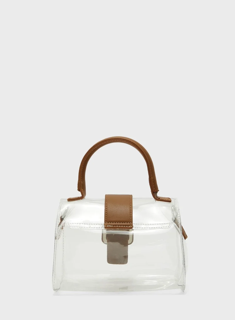 Ginger Transparent Satchel Handbag