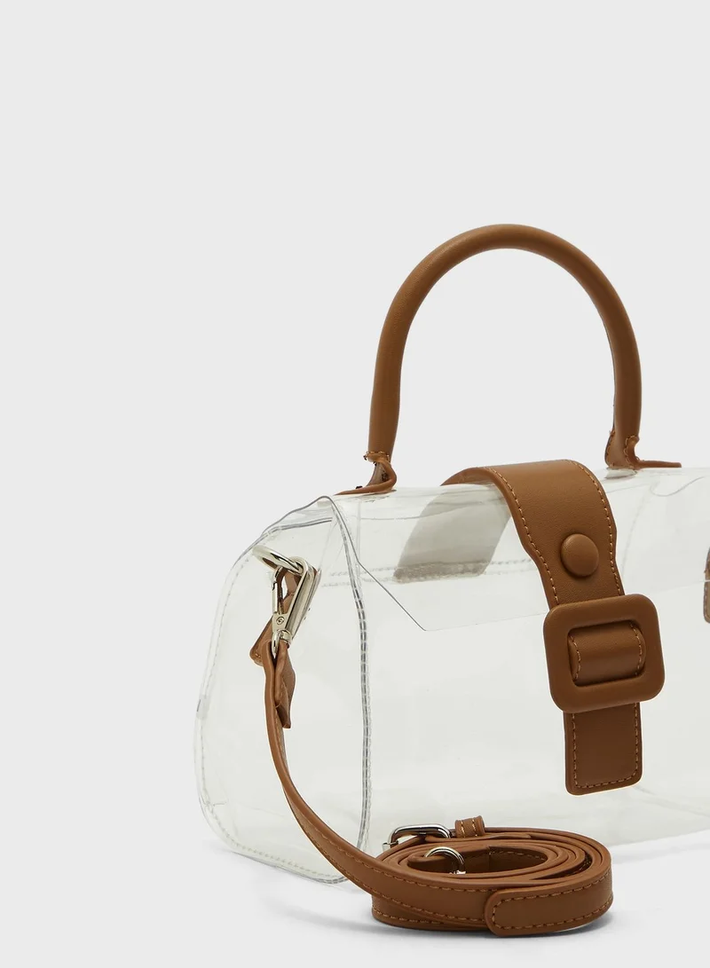 Ginger Transparent Satchel Handbag