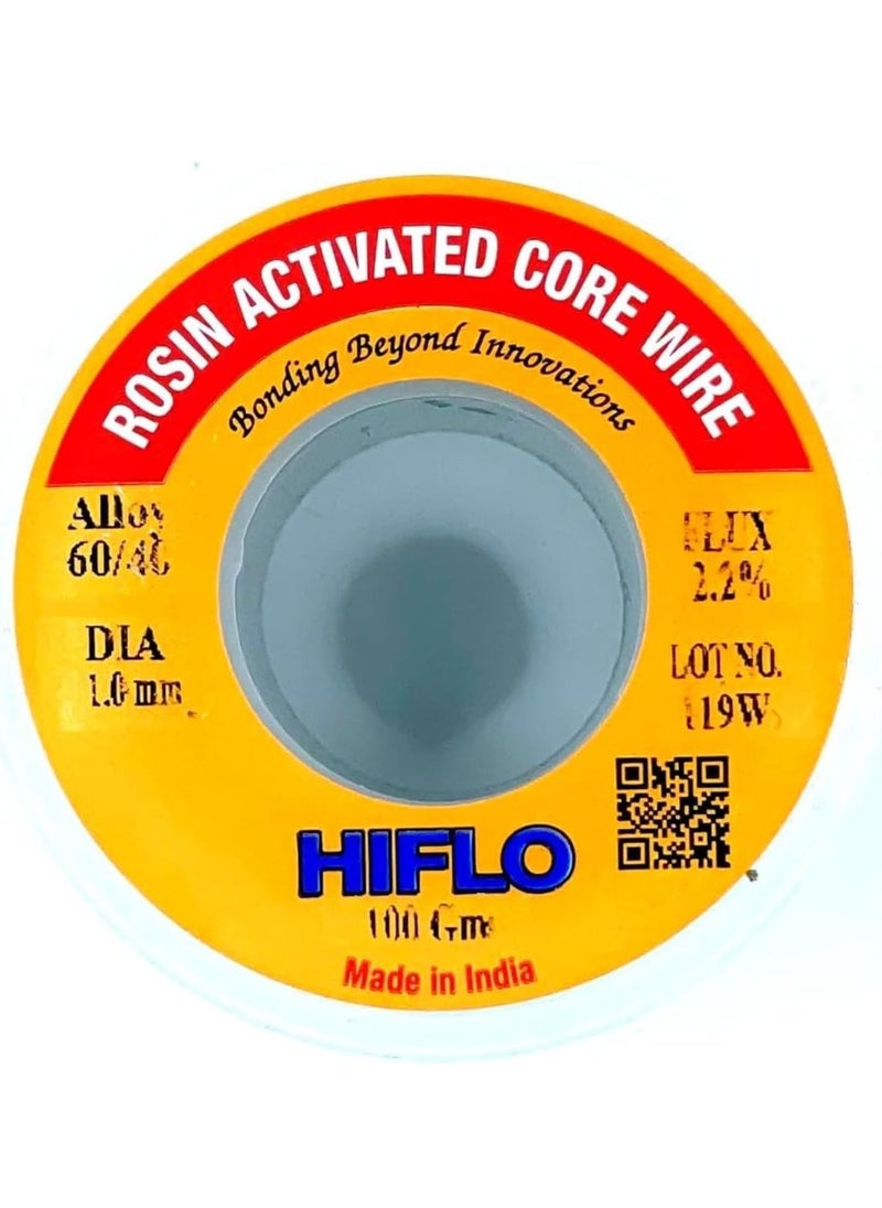 Hiflo Solder Wire 1.0MM 100G With Tin Lead 60/40 Alloy Electronics Solder Wire, Made in India (1.0mm 100g)  - Image 3