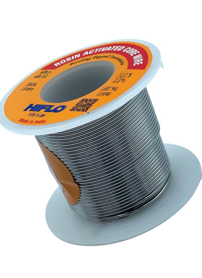 Hiflo Solder Wire 1.0MM 100G With Tin Lead 60/40 Alloy Electronics Solder Wire, Made in India (1.0mm 100g)  - Image 1