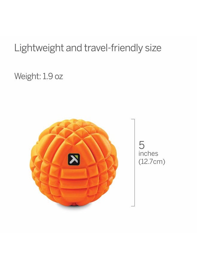 TriggerPoint GRID Ball Foam Massage Ball (5-Inch), Orange - Image 5