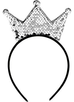 WLLHYF WLLHYF Sequins Crown Headband Christmas Glitter Crowns Hair Band Gold Hair Hoop Hair Accessories for Girls Women Birthday 