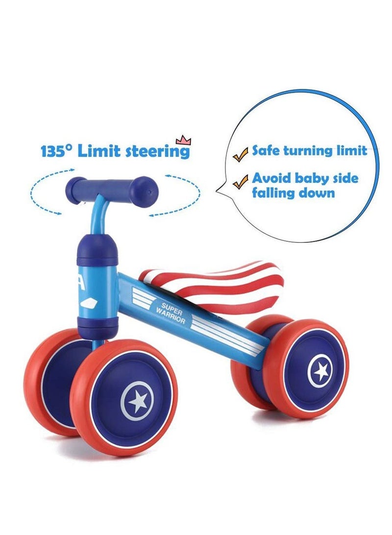 الطفل التوازن الدراجة لمدة 2 سنة الفتيان الفتيات ، لا دواسة دراجة أطفال مع 4 عجلات الصمت - Image 4