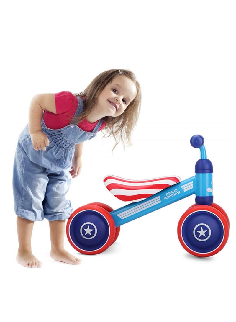 الطفل التوازن الدراجة لمدة 2 سنة الفتيان الفتيات ، لا دواسة دراجة أطفال مع 4 عجلات الصمت - Image 2