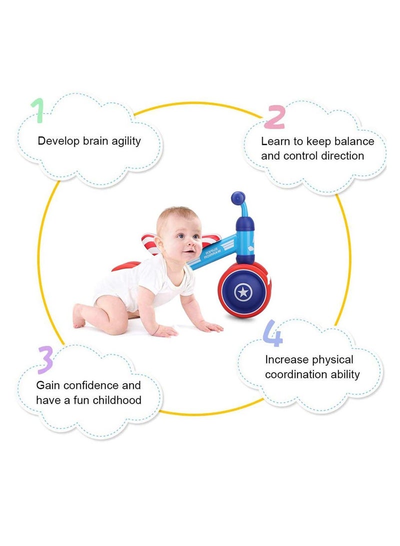 الطفل التوازن الدراجة لمدة 2 سنة الفتيان الفتيات ، لا دواسة دراجة أطفال مع 4 عجلات الصمت - Image 3