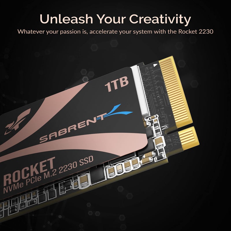 SABRENT Rocket 2230 NVMe 4.0 1TB High Performance PCIe 4.0 M.2 2230 SSD [SB-2130-1TB] - Image 3