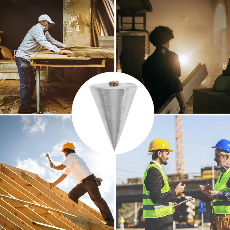 Steel Plumb Bob Vertical Measuring Tool for Construction and Carpentry Use - Image 4