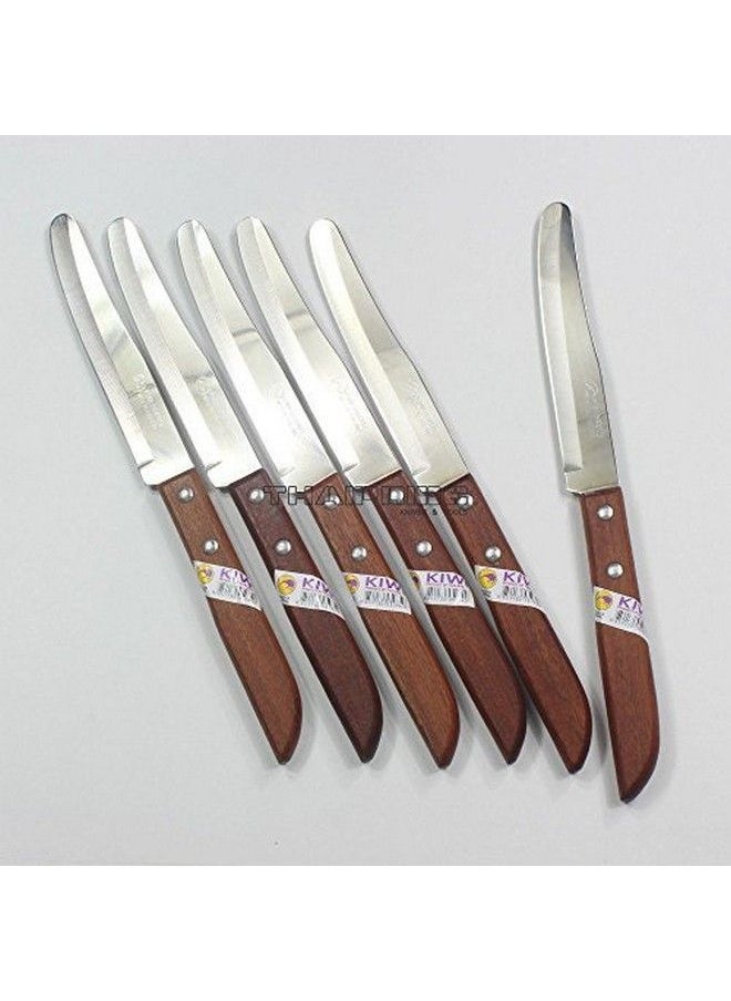 Kiwi - Thai Kitchen Steak Knives Stainless Steel Knives Kiwi 502 6 Pcs Per Set - Image 1