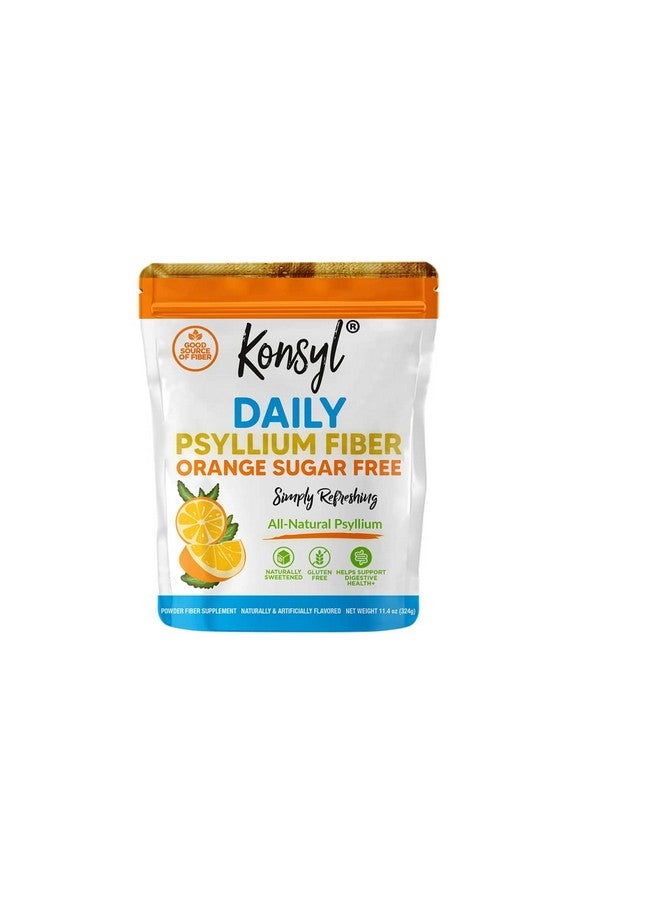 Konsyl ألياف السيليوم اليومية بنكهة البرتقال خالية من السكر - Image 1