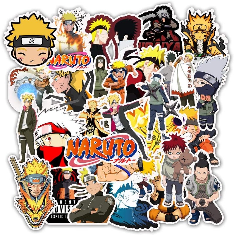 Ratgoo Naruto Stickers - 50pcs Waterproof Vinyl Stickers for Laptops, Water Bottles, and More - Image 1