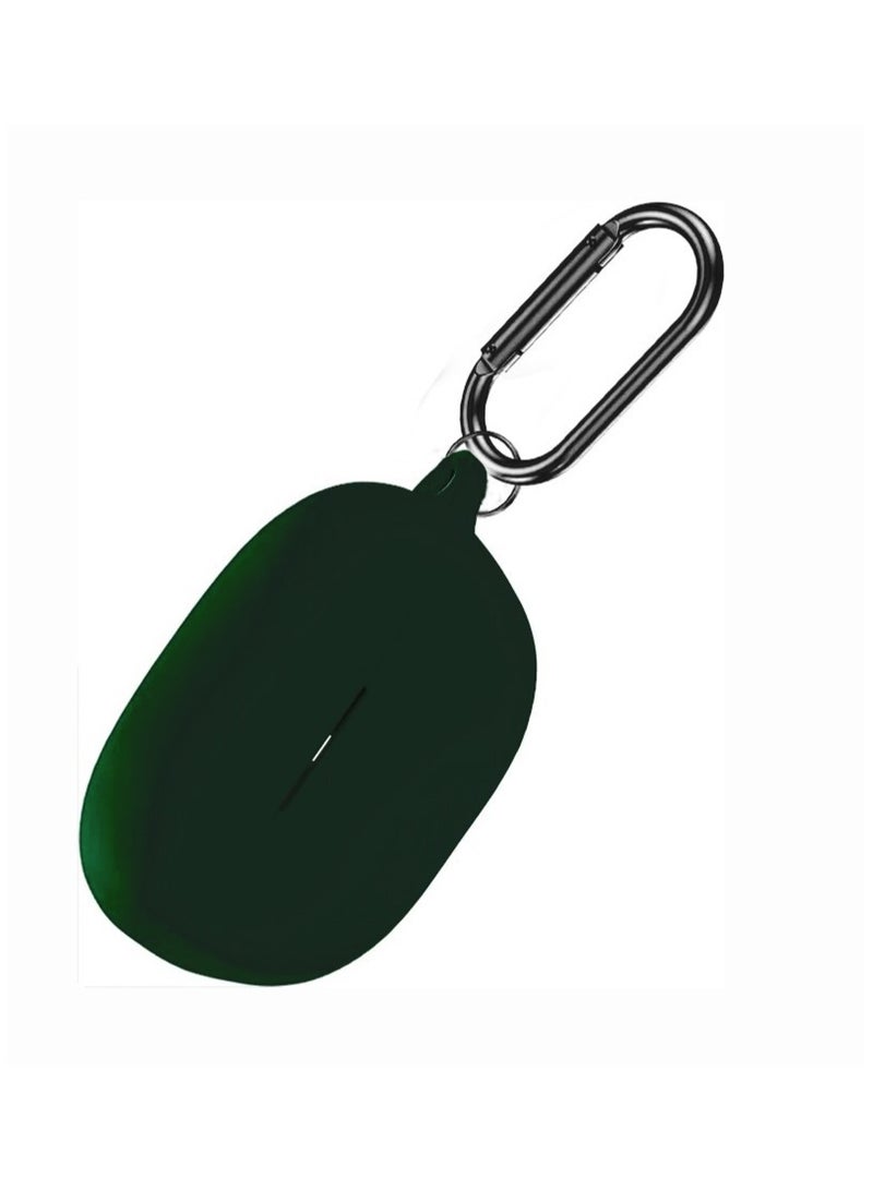 Silicone Case Compatible with Anker Soundcore Life A3i, Protective Cover with Carabiner (Emerald Green) - Image 1