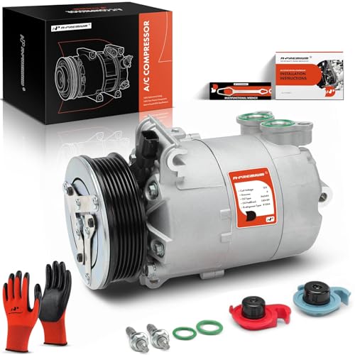 A-Premium Air Conditioner AC Compressor with Clutch Compatible with Land Rover Range Rover Evoque 2012 2013, LR2 2013-2015 - It comes with VS16 Compressor, with 6-Groove Pulley - Image 1