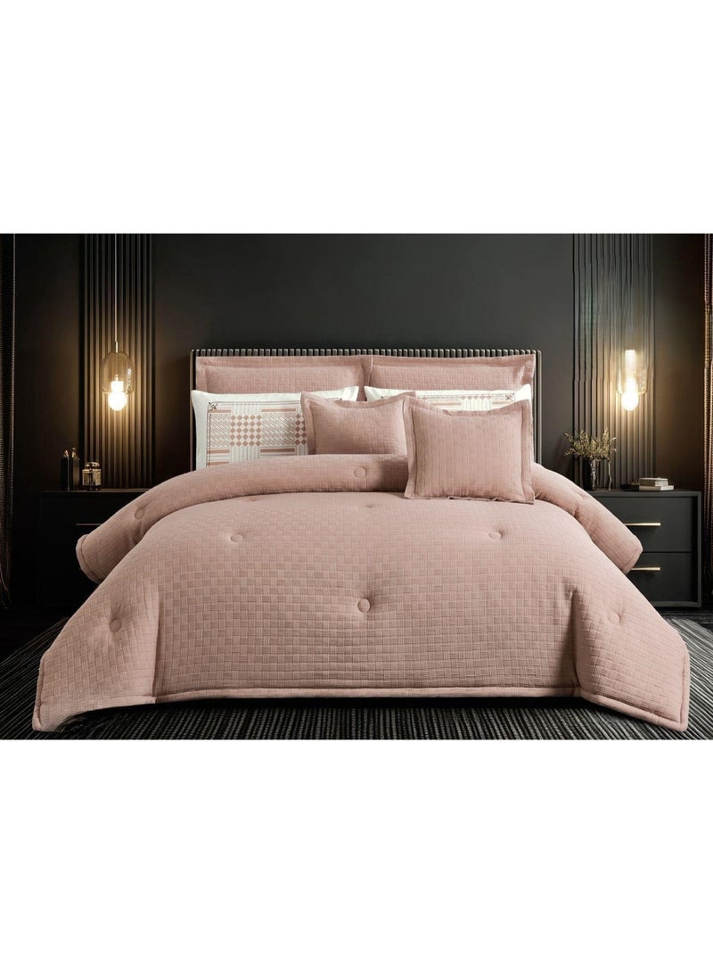 MARK Microfiber Embossed Design Single Bed Quilt Set 170*220cm - Image 1