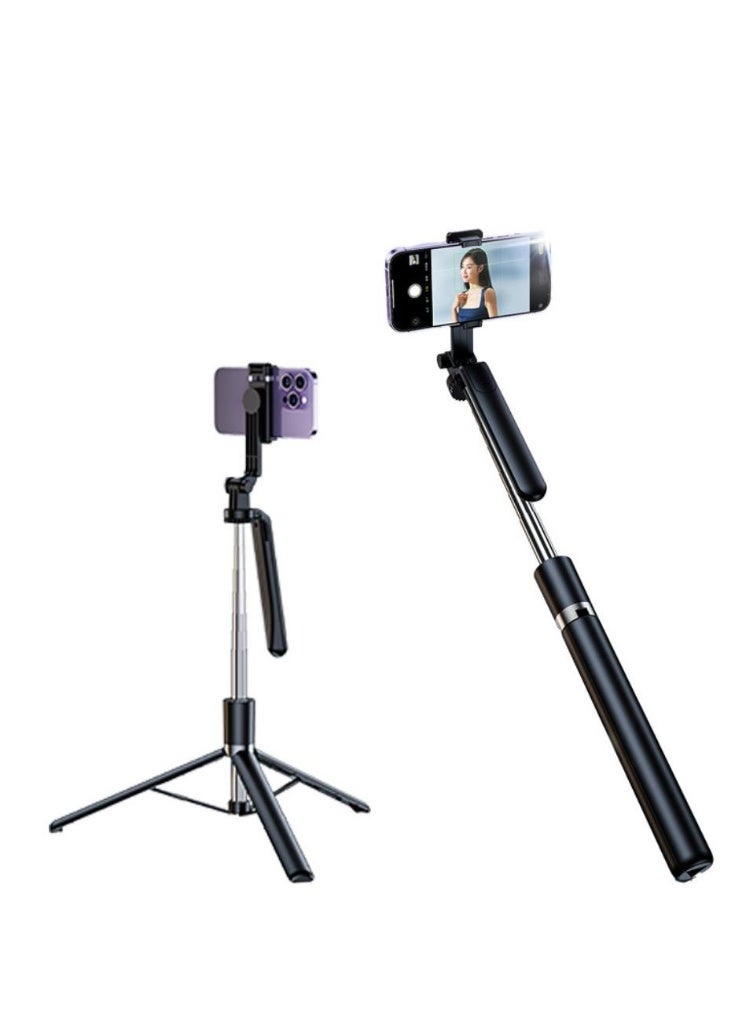 3-in-1 Extendable Selfie Stick Tripod with Wireless Remote – Lightweight & Foldable Phone Holder for iPhone, Android, Vlogging & Live Streaming - Image 3