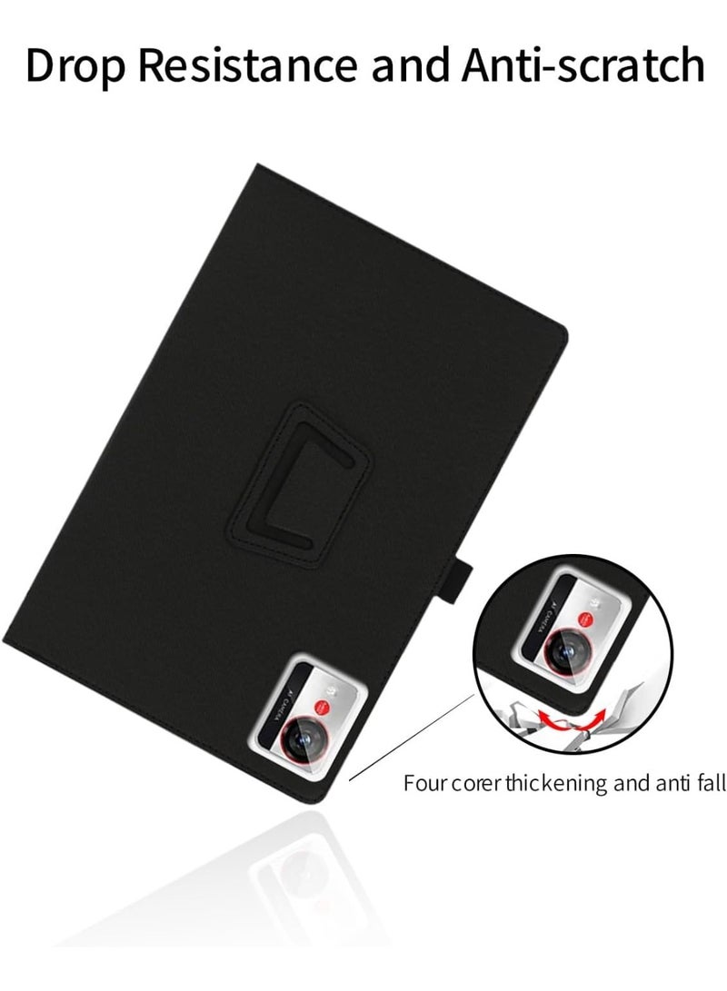 عام غطاء متوافق مع ZTE Nubia Pad Pro 10.9 بوصة 2025، غلاف واقي بنسيج قماشي مع مغناطيس وحزام أمان. - Image 5