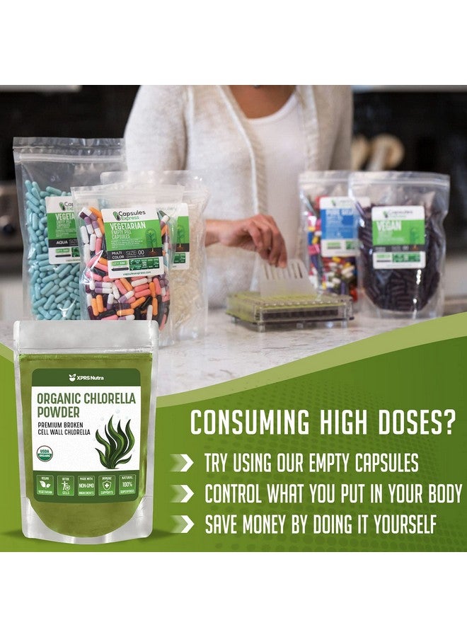XPRS Nutra مسحوق كلوريلا العضوي من XPRS نوترا - مسحوق الكلوروفيل من جدار الخلية المكسور - مسحوق كلوريلا العضوي للمناعة - مسحوق كلوريلا العضوي الصديق للنباتيين للبروتين الكامل (4 أونصة) - Image 5
