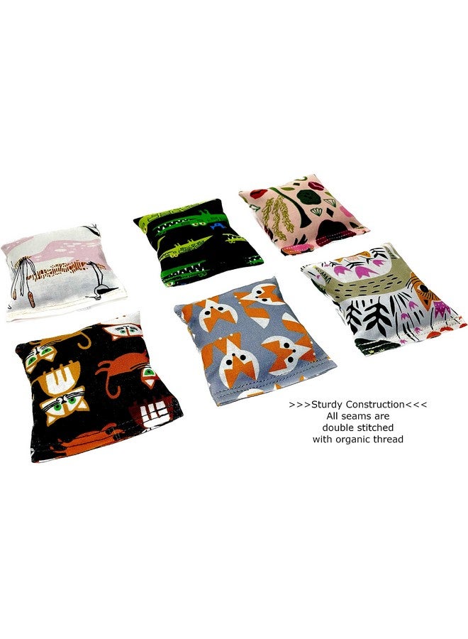 لعبة واحدة من عشبة النعناع البري العضوية من ستة تصميمات، مصنوعة من نسيج عضوي معتمد من GOTS، عشبة النعناع البري العضوية، خيط عضوي، مصنوعة يدويًا في الولايات المتحدة الأمريكية - Image 3